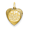 14kt Yellow Gold #1 Granddaughter Charm