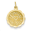 14kt Yellow Gold Special Daughter Charm