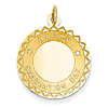14kt Yellow Gold 3/4in Happy Graduation Day Charm