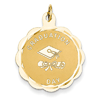 14kt Yellow Gold 7/8in Graduation Day with Diploma Charm