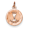 14kt Rose Gold 1/2in Holy Communion Charm