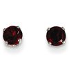 14kt White Gold 2/3 ct tw Garnet Stud Earrings