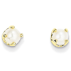 14kt Gold 4mm Freshwater Cultured Pearl Stud Earrings