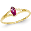 14kt Yellow Gold 1/4 ct Marquise Pink Tourmaline Ring