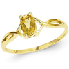 14kt Yellow Gold 2/5 ct Oval Citrine Ring