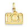 14kt Yellow Gold 3/8in 3-D Camera Charm