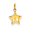 14kt Yellow Gold 3/8in Puffed Star Charm