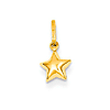 14kt Yellow Gold 3/16in Puffed Star Charm