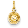 14kt Yellow Gold 3-D Mini Soccer Charm