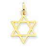 14kt Yellow Gold 9/16in Star of David Charm