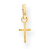 14kt Yellow Gold 5/16in Tiny Cross Charm