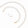 14kt Gold 5mm Freshwater Cultured Pearl Bracelet Necklace Earrings Set