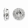 14kt White Gold 1/4 ct Cluster Diamond Earring Jackets
