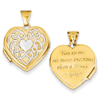 14k Yellow Gold More Precious Than A Heart of Gold Locket
