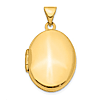14k Yellow Gold Polished Oval Locket 3/4in