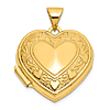 14k Yellow Gold Loved You Then Love You Still Heart Locket