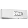 Sterling Silver Monogram Money Clip with Recessed Letters