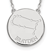 Sterling Silver 3/4in Gemini Constellation Disc Engravable Necklace