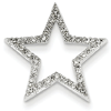 14k White Gold 1/10 ct Diamond Star Pendant Slide