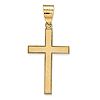 14kt Yellow Gold 3/4in Florentine Cross Pendant