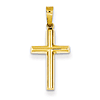 14kt Yellow Gold Hollow Latin Cross