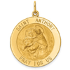 14k Yellow Gold Saint Anthony Medal 1in