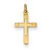 14kt Yellow Gold Small 1/2in Cross Charm