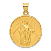 14k Yellow Gold 1in Round St. Jude Thaddeus Medal