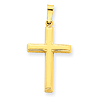 14kt Yellow Gold Hollow Outline Cross