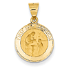 14kt Yellow Gold Round First Holy Communion Charm