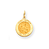 14kt Yellow Gold 1/2in Saint Matthew Medal Charm