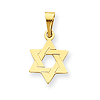 14kt Yellow Gold 7/16in Star of David Pendant