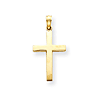 14k Yellow Gold Polished Cross Pendant 3/4in