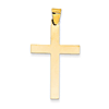 14kt Yellow Gold 1 1/2in Polished Cross Pendant