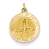14kt Yellow Gold 9/16in Our Lady of Fatima Medal Charm