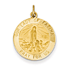 14k Yellow Gold 3/4in Our Lady of Fatima Medal