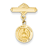 14kt 1in Holy Family Medal Pin