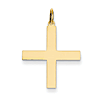 14kt Yellow Gold 3/4in Greek Cross Pendant