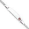 7in Sterling Silver Medical ID Curb Link Bracelet