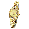 Ladies Charles Hubert 14k Gold-plated Champagne Dial Watch No. 6444