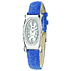 Charles Hubert Blue Stingray Band White Oval Dial Watch 18312-W/E