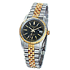 Charles Hubert Gold-plated Two-tone Black Dial Watch 6635-B