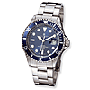 Mens Charles Hubert Stainless Steel Blue Dial Diver Watch