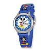 Kids Mickey Mouse Blue Fabric Band Time Teacher Watch