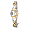 Charles Hubert Two-Tone Gold-finish White Dial Quartz Watch