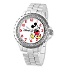 White Band Crystal Bezel Mickey Mouse Watch