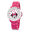 Pink Band Crystal Bezel Minnie Mouse Watch