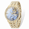 Cinderella Gold-tone Crystal Bracelet Watch