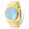 Cinderella Gold-tone Stainless Steel Blue Dial Watch