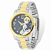 Tinker Bell Two-tone Stainless Steel Black Dial Watch